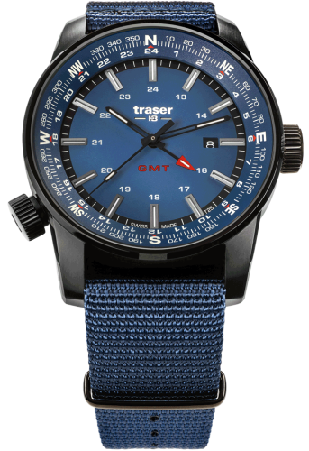 Фото часов Мужские часы Traser P68 Pathfinder GMT Blue 109034