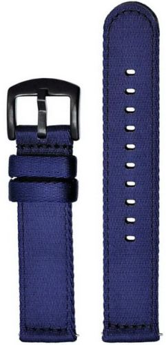 Ремешок из качественного нейлона синий с пряжкой PVD 22 мм Ремешки и браслеты для часов