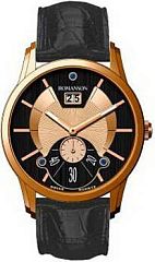 Мужские часы Romanson Leather TL7264SMR(BK) Наручные часы