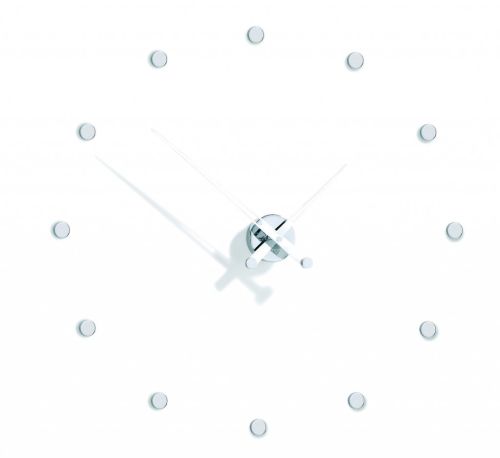 Фото часов Nomon Rodon 12 i WHITE, chrome, d=70 см ROI012B