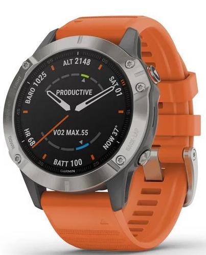 Фото часов Унисекс часы Garmin Fenix 6 Sapphire Титан 010-02158-14