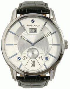 Фото часов Мужские часы Romanson Leather TL7264SMW(WH)