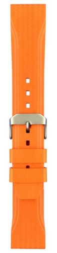 Ремешок Bonetto Cinturini каучуковый оранжевый 22 мм - 324322 Ремешки и браслеты для часов