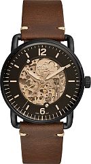 Мужские часы Fossil Commuter Automatic Brown Leather Watch ME3158 Наручные часы