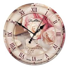 Настенные часы из стекла Династия 01-028 "Розы"
            (Код: 01-028) Настенные часы