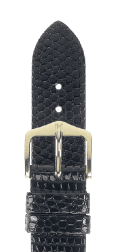 Ремешок Hirsch Lizard черный 12 мм M 01766170-12 Ремешки и браслеты для часов