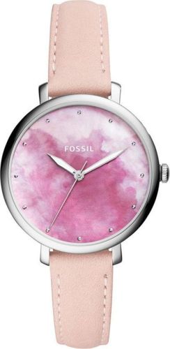 Фото часов Fossil Jacqueline Three-Hand Blush Leather Watch ES4385
