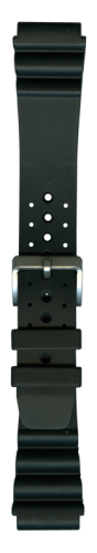 Ремешок Bonetto Cinturini каучуковый черный 20 мм 285020 Ремешки и браслеты для часов