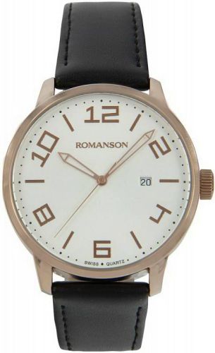Фото часов Мужские часы Romanson Leather TL8250BMR(WH)
