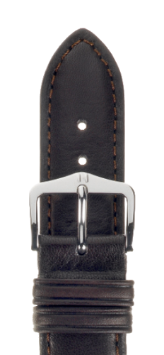 Ремешок Hirsch Merino темно-коричневый 19 мм L 01206010-2-19 Ремешки и браслеты для часов