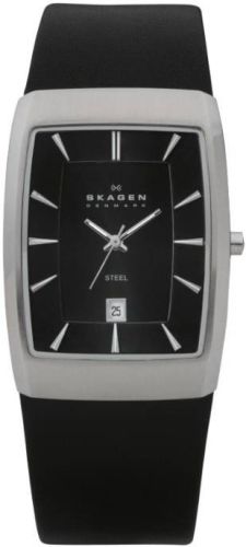 Фото часов Мужские часы Skagen Leather Rectangular 690LSLB