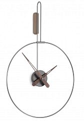 Часы Nomon MICRO DARO T graphite/walnut, D=40cm, H=62,5cm Настенные часы