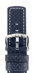 Ремешок Hirsch Carbon синий 18 мм L 02592080-2-18 Ремешки и браслеты для часов