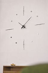 Nomon Mixto i BLACK, chrome, d=110cm MII000N Настенные часы