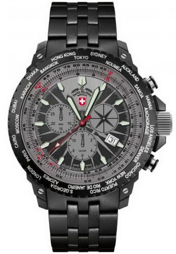 Фото часов Мужские часы CX Swiss Military Watch Hurricane Worldtimer CX2476