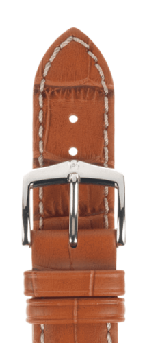 Ремешок Hirsch Modena оранжевый 22 мм L 10302875-2-22 Ремешки и браслеты для часов