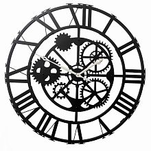 Настенные часы Династия 07-020 Большой Скелетон Римский Черный Напольные часы