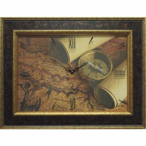 Фото часов Часы картины Династия 04-035-13 Старинная карта
            (Код: 04-035-13)