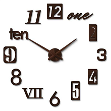 Настенные часы 3D Decor Number Premium BR 014027br-100 Настенные часы