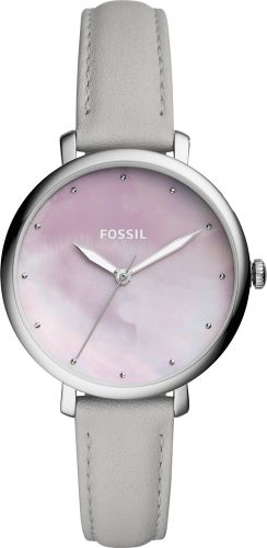Фото часов Fossil Jacqueline Three-Hand Mineral Gray Leather Watch ES4386