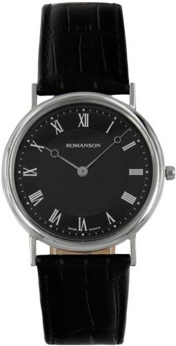 Фото часов Мужские часы Romanson Leather TL5110SMW(BK)