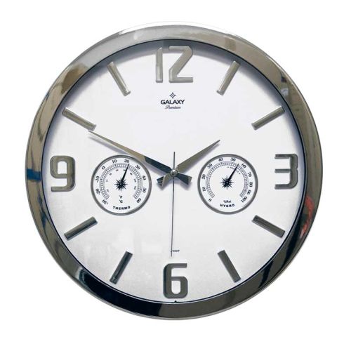 Фото часов Настенные часы с термометром и гигрометром GALAXY MK-705-1
            (Код: MK-705-1)