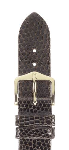 Ремешок Hirsch Lizard темно-коричневый 15 мм M 01766170-1-15 Ремешки и браслеты для часов