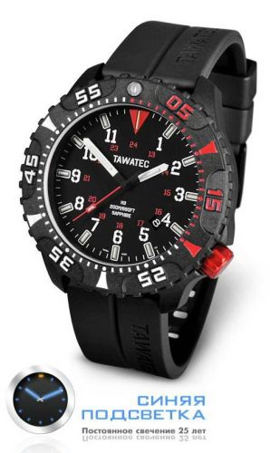 Фото часов Мужские часы TAWATEC E.O.Diver MK II (кварц) (200м) TWT.47.B6.11B