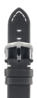 Ремешок Hirsch Ranger черный 18 мм L  05402050-2-18 Ремешки и браслеты для часов