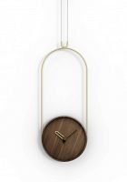 Часы Nomon COLGANTE walnut/gold, D=30cm, L=79cm Настенные часы