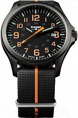 Мужские часы Traser P67 Officer Pro GunMetal Black/Orange (нато) 107425 Наручные часы