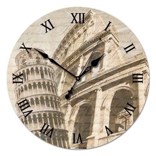 Фото часов Настенные часы из стекла Династия 01-004 "Старинная Италия"
            (Код: 01-004)