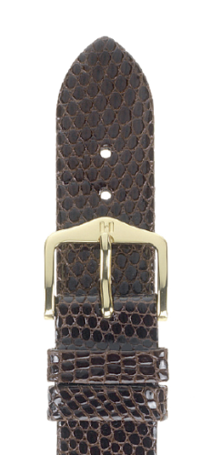 Ремешок Hirsch Lizard темно-коричневый 12 мм M 01766170-1-12 Ремешки и браслеты для часов