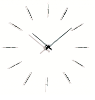 Nomon MERLIN 12N 125 WENGE/CHROME, d=125см MEWP12 Настенные часы