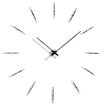 Nomon MERLIN 12N 125 WENGE/CHROME, d=125см MEWP12 Настенные часы