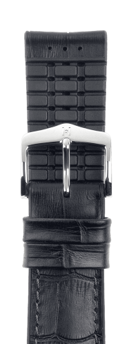 Ремешок Hirsch Paul черный 24 мм L 0925028150-2-24 Ремешки и браслеты для часов