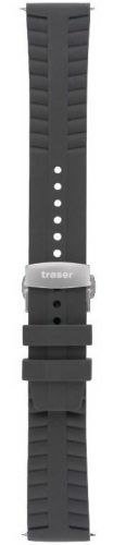 Traser №45 Силиконовый черный ремешок Automatic Pro с фикс.замком 105727 Ремешки и браслеты для часов