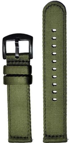 Ремешок из качественного нейлона зеленый с пряжкой PVD 18 мм Ремешки и браслеты для часов