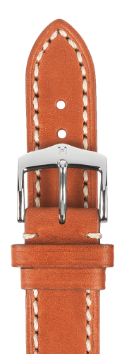 Ремешок Hirsch Liberty оранжевый 20 мм L 10900270-2-20 Ремешки и браслеты для часов