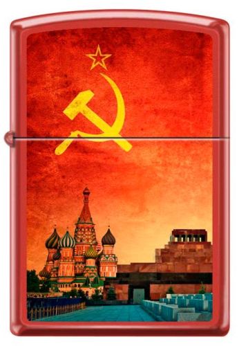 Зажигалка Красная Москва ZIPPO 233 SOVIET DESIGN Аксессуары и подарки