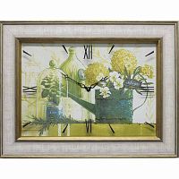 Часы картины Династия 04-023-06 Зеленый натюрморт
            (Код: 04-023-06) Настенные часы