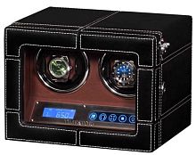 Шкатулка для автоподзавода 2-х часов LEATHER 02 Шкатулки для часов и украшений