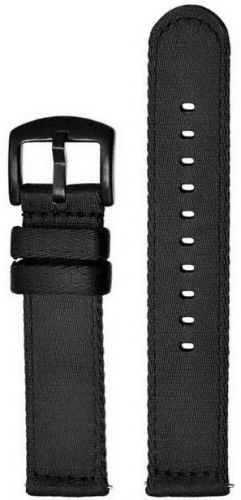 Ремешок из качественного нейлона черный с пряжкой PVD 22 мм Ремешки и браслеты для часов