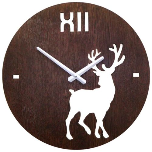 Фото часов Настенные часы Castita CL-40-3-Brown-Deer (Коричневый Олень)
            (Код: CL-40-3)