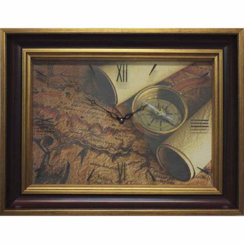 Фото часов Часы картины Династия 04-035-14 Старинная карта
            (Код: 04-035-14)
