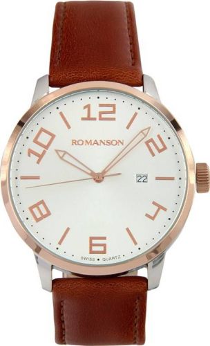Фото часов Мужские часы Romanson Leather TL8250BMJ(WH)