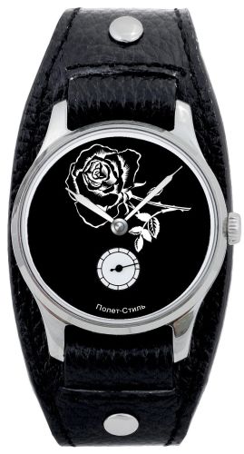 Фото часов Женские часы Полет-Стиль Чёрное и Белое 2618/304.1.009 Роза(н)