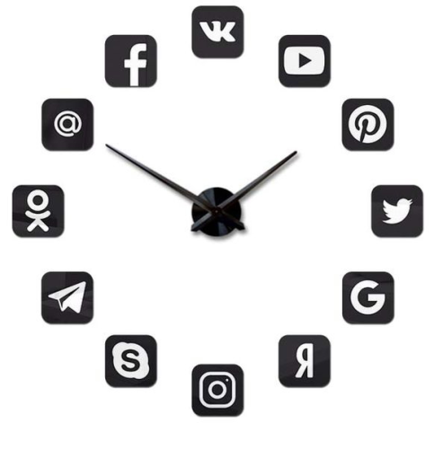 Фото часов Настенные часы 3D Decor Social 014026b-150