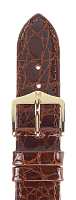 Ремешок Hirsch Genuine Croco коричневый 19 мм L 18900870-1-19 Ремешки и браслеты для часов