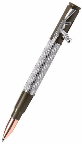 Ручка шариковая с нажимным механизмом с настоящей гильзой (автомат Калашникова) KIT Accessories R013100 Ручки и карандаши